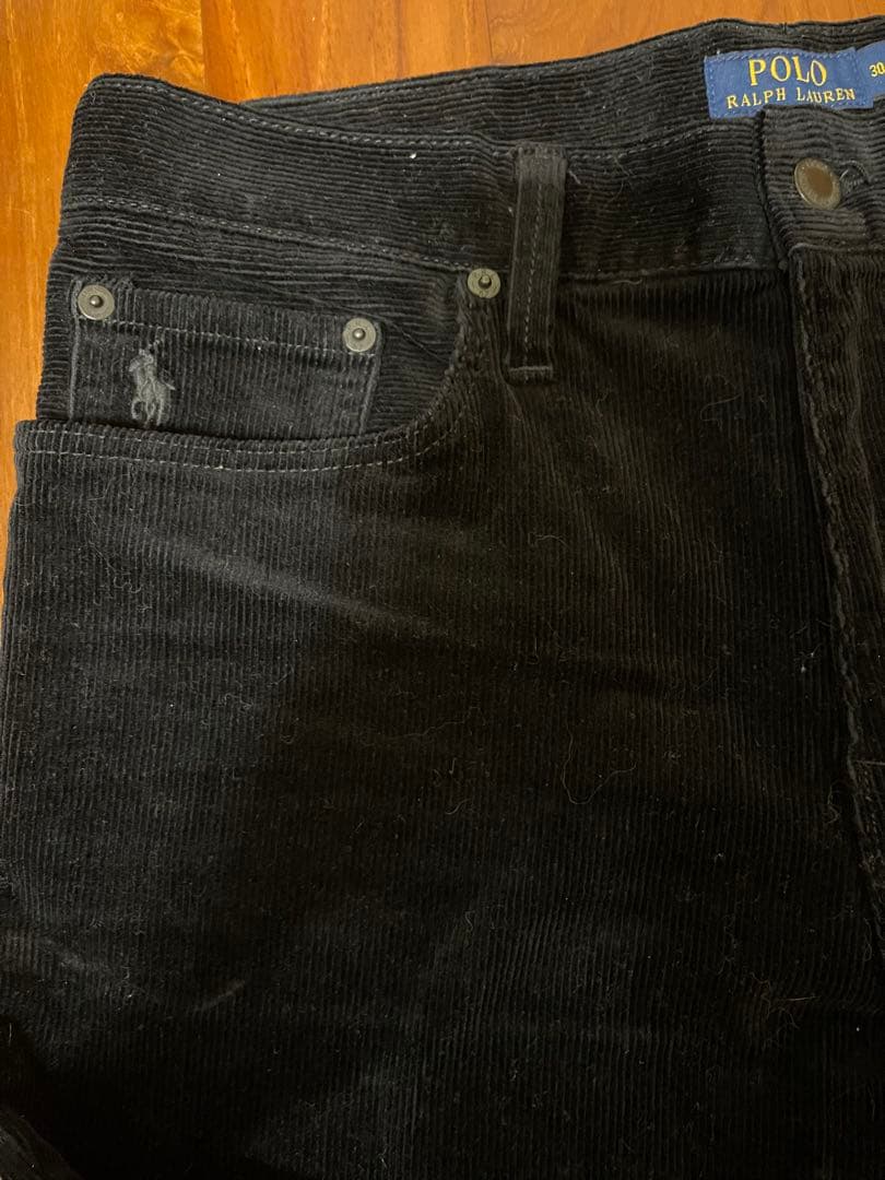 ラルフローレン コーデュロイ ジャケット パンツ 上下セット 黒