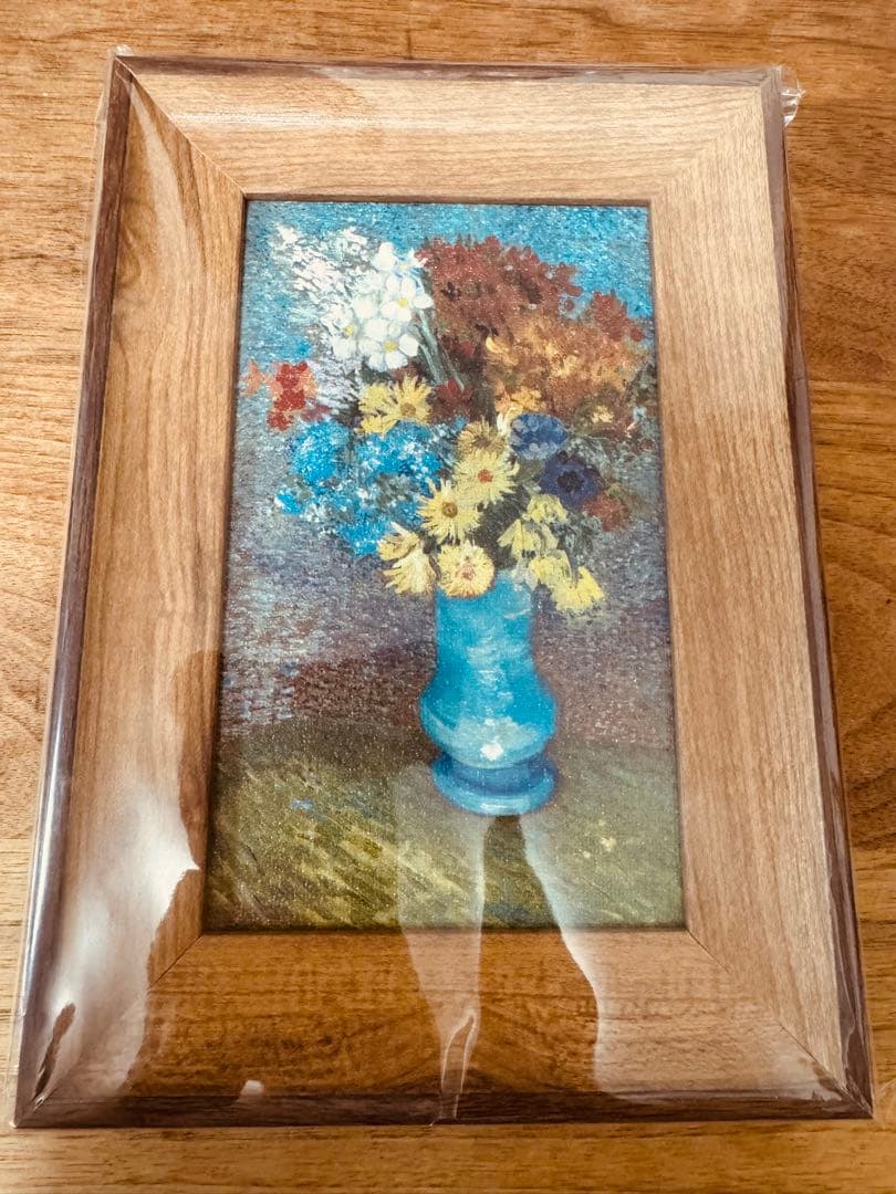 大ゴッホ展 青い花瓶の花 ゴッホ展 ミニフレーム 青い花瓶の花 絵画