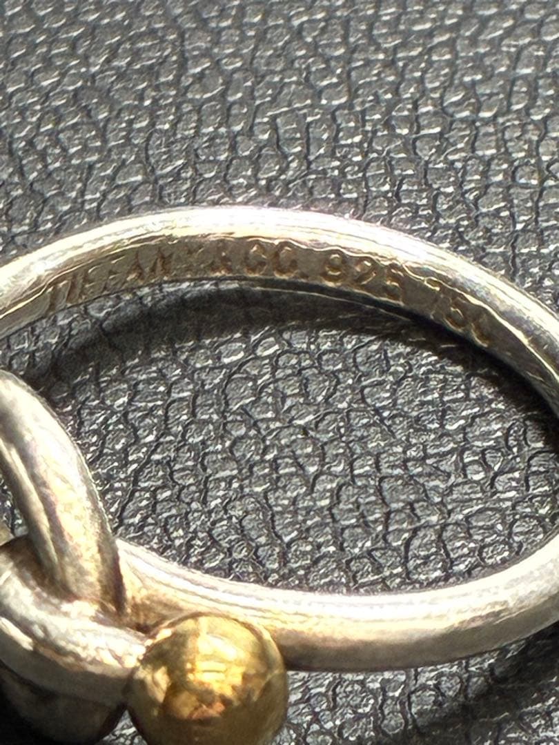 Tiffany & Co. ティファニー ラブノット925/750リング