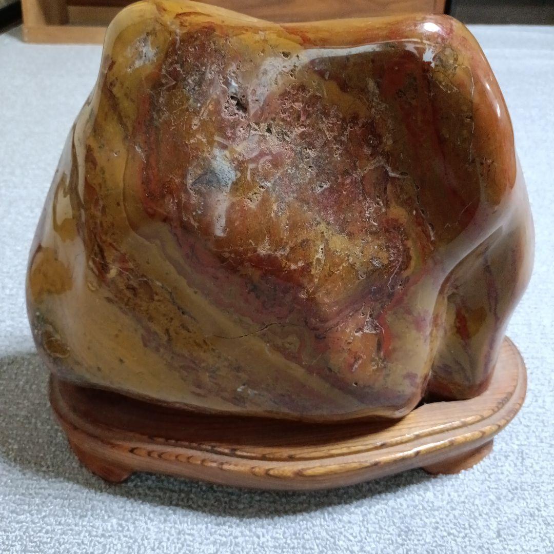 佐渡の赤玉石 原石 佐渡赤玉石 （新潟県産） 台付 No.32 | 神棚・神具の製造販売通販