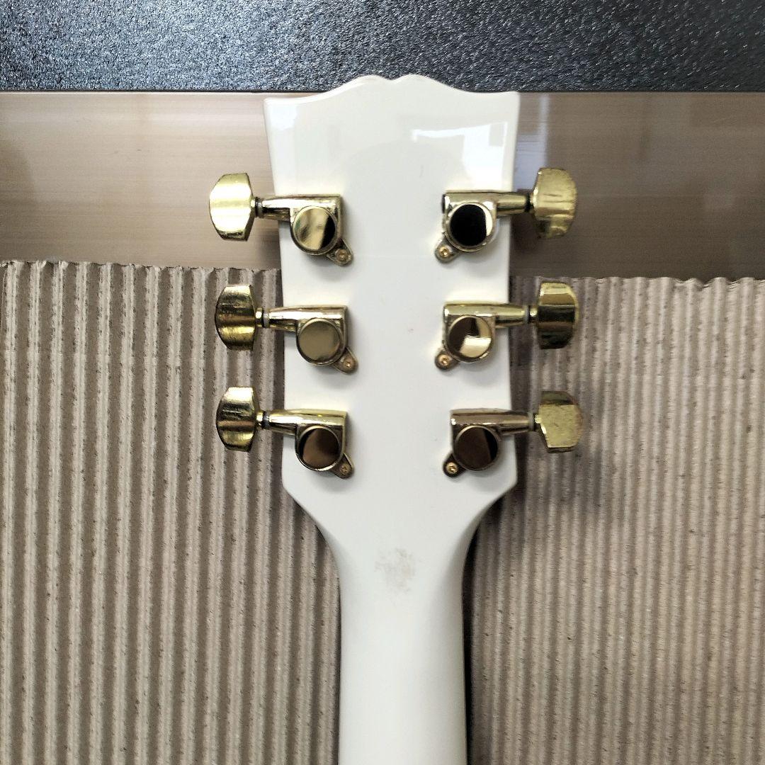 フォトジェニック ホワイト レスポールタイプ エレキギター現状品 未整備