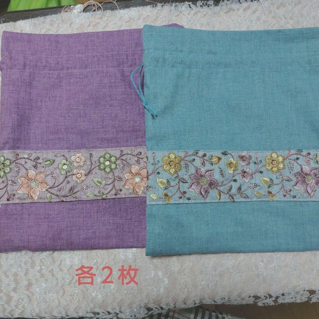 My様オーダーがま口ポーチ＆巾着袋