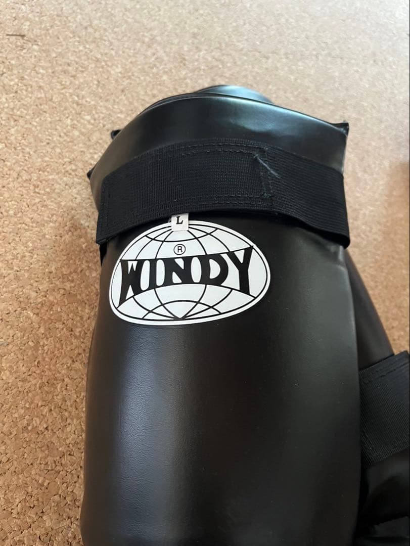 WINDY シンガード Lサイズ ブラック WINDY レッグプロテクター 黒 L