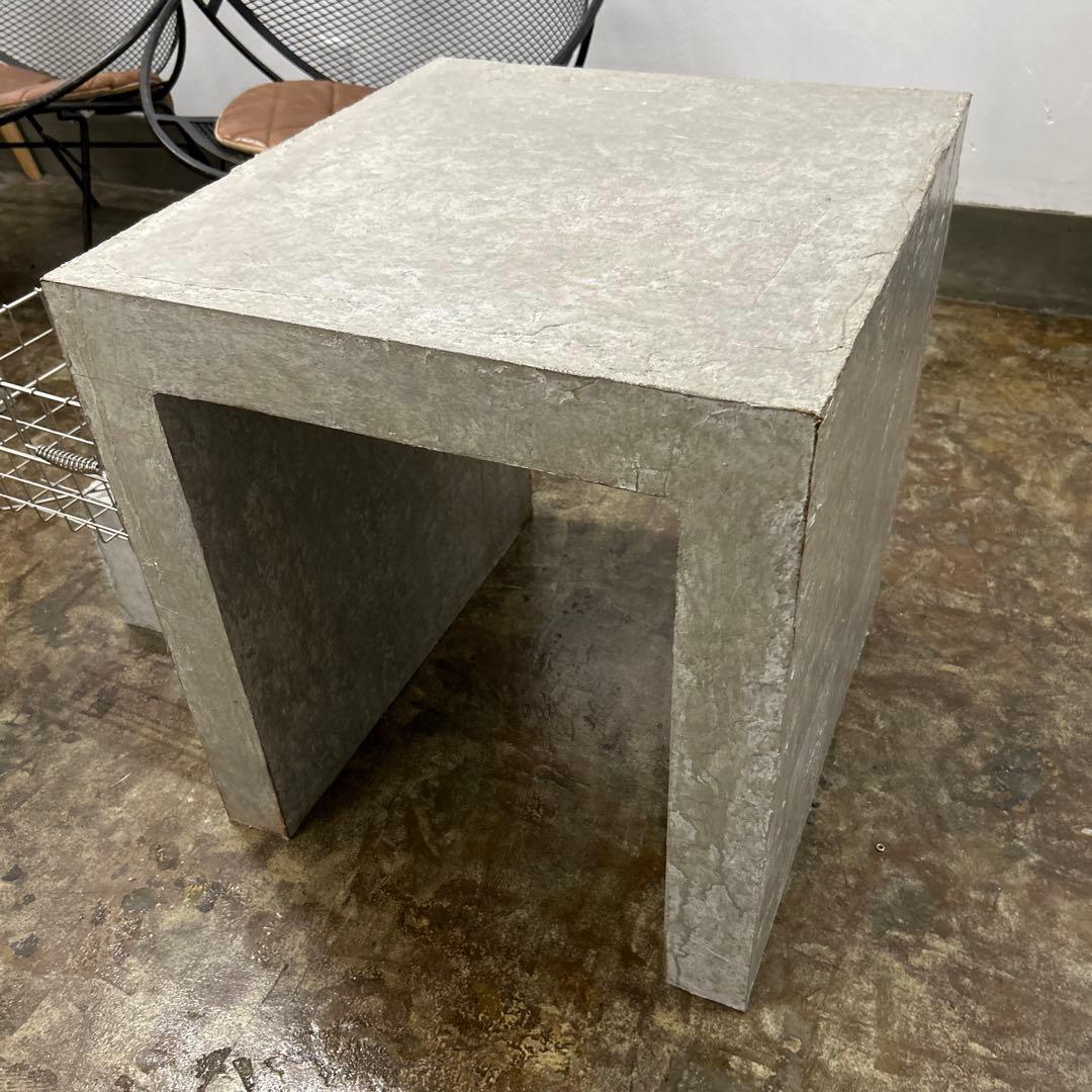 インダストリアルテーブル　モルタル風塗装 HOUSE STAND | モルタル風塗装を施したダイニングテーブル。 雰囲気は