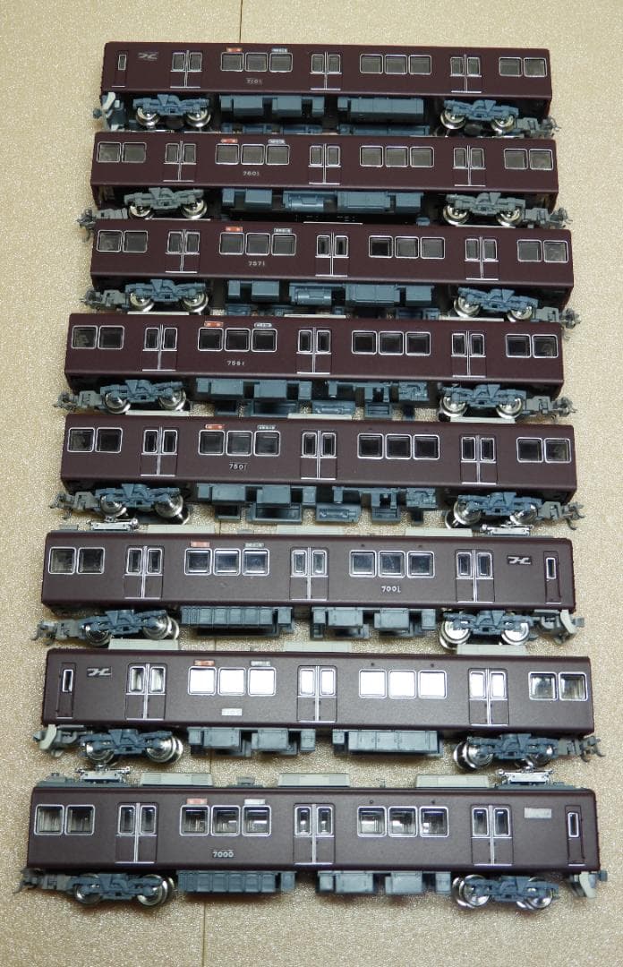 鉄コレ阪急7000系 8両セット 動力化済 注意あり