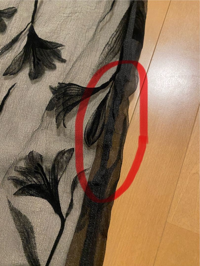 【LE’RURE】Circurar sleeve flower dress