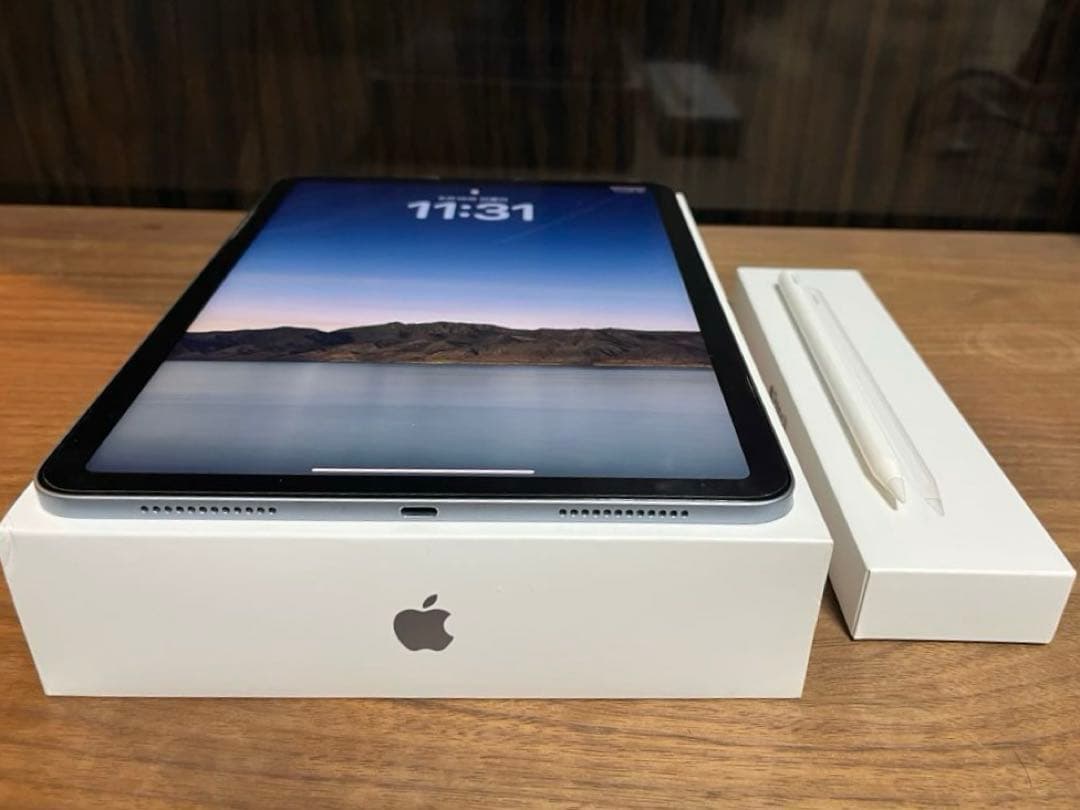 iPad Air 4 64GB スカイブルー + Apple pencil 2