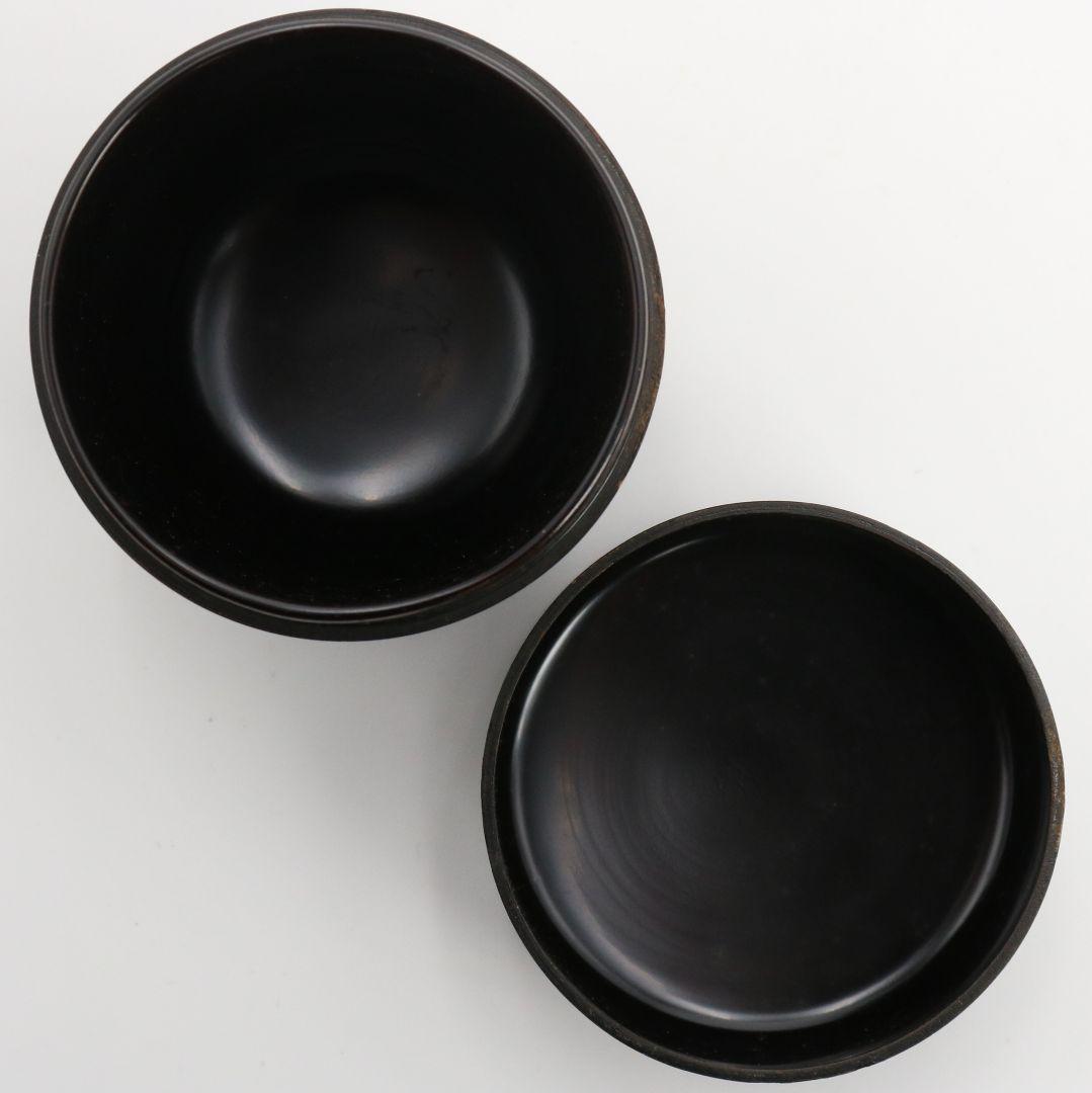 無銘 竹蒔絵 中棗 茶道具 AB814 N1