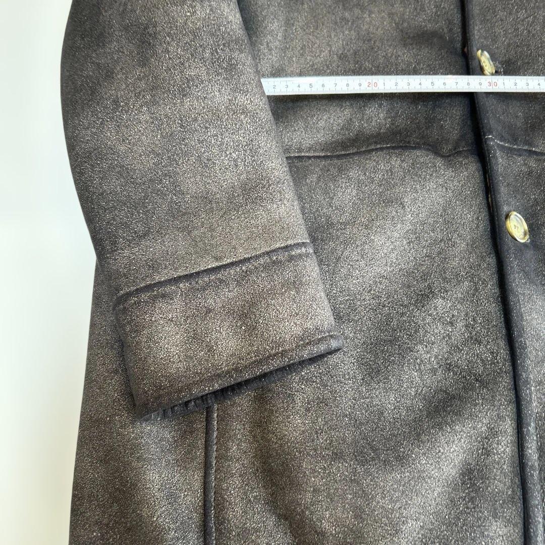 ダークブラウンムートンコート