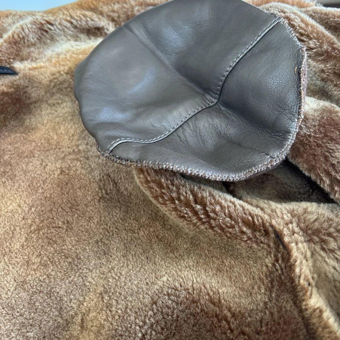 ダークブラウンムートンコート