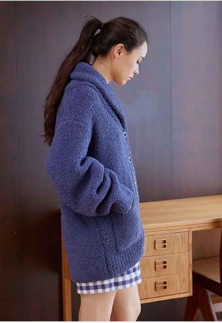 gelato pique　ジェラート ピケ　ロゴジャガードショールカーディガン