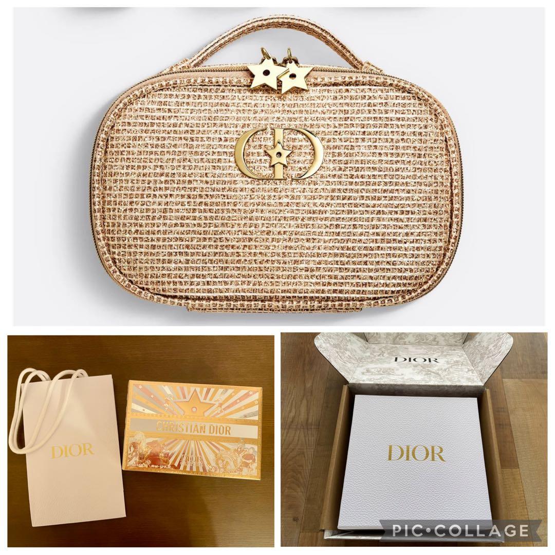 DIOR ディオールクリスマスコフレ 2025 ポーチ ゴール 外箱、袋付き