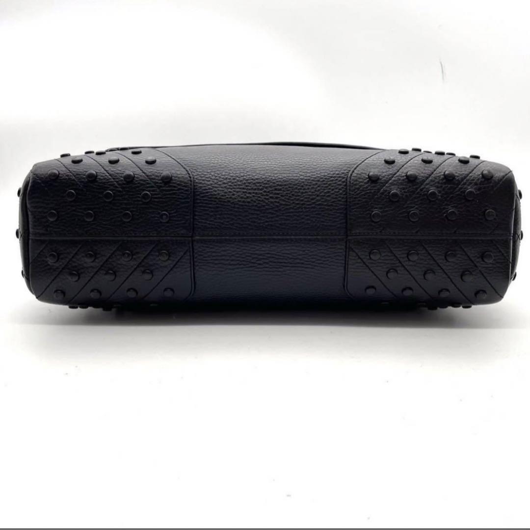 【美品】TOD'S トッズ ビジネス バッグ レザー 黒 ブラック