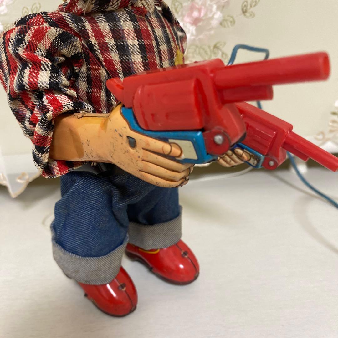 【再値下げ】ヨネザワ玩具ニ丁拳銃マーシャルワイルドビル　ブリキおもちゃ＆Tシャツ