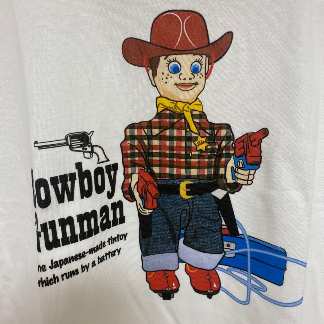 【再値下げ】ヨネザワ玩具ニ丁拳銃マーシャルワイルドビル　ブリキおもちゃ＆Tシャツ