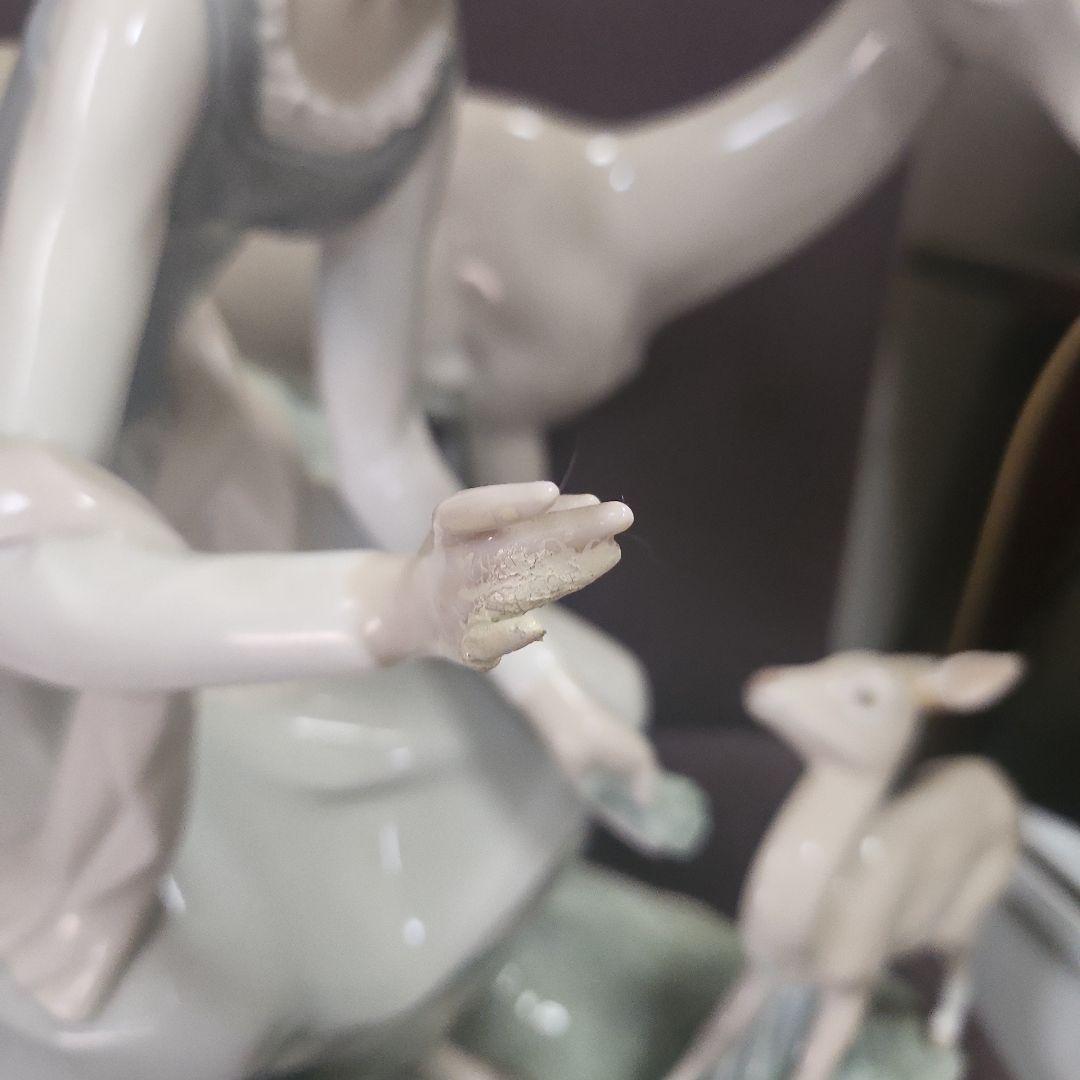 リヤドロ】少女と鹿 置物 可愛い インテリア 値下げしました!