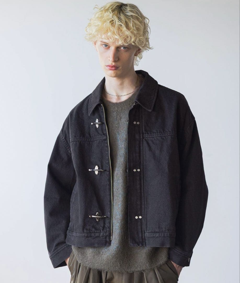 HARE ファイヤーマンバックルデニムブルゾン アダストリア RAGE BLUE