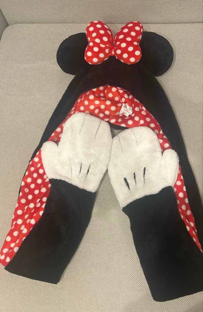 ミニーマウス マフラーキャップ ファンキャップ ディズニー