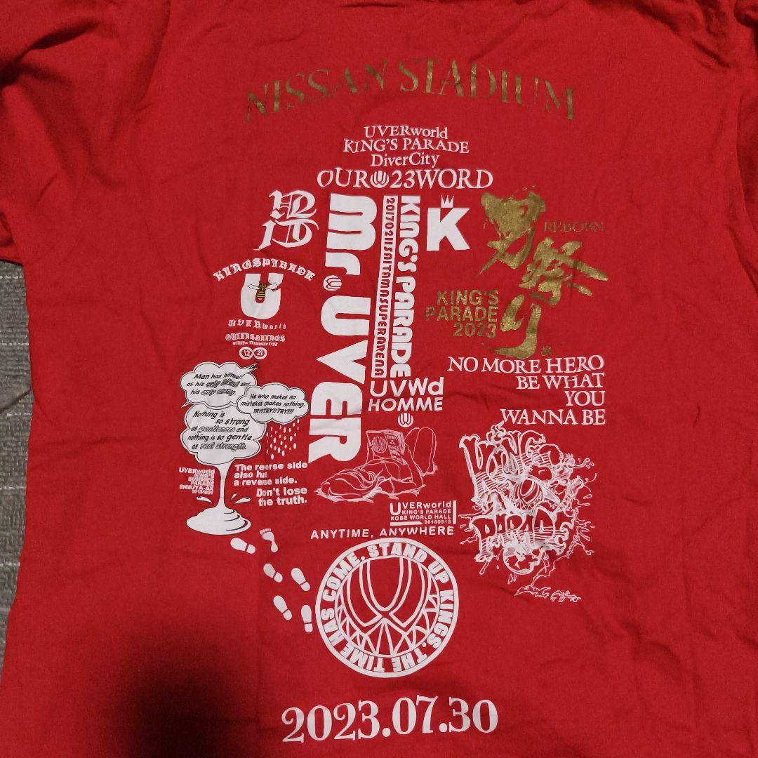 UVERworld 男祭り 2023 ライブTシャツ L 赤 - メルカリ
