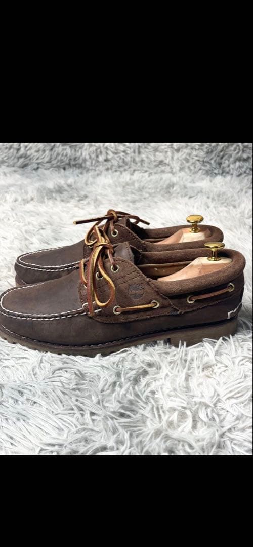 【美品】 ティンバーランド 3EYE スエード切替 デッキシューズ 26㎝