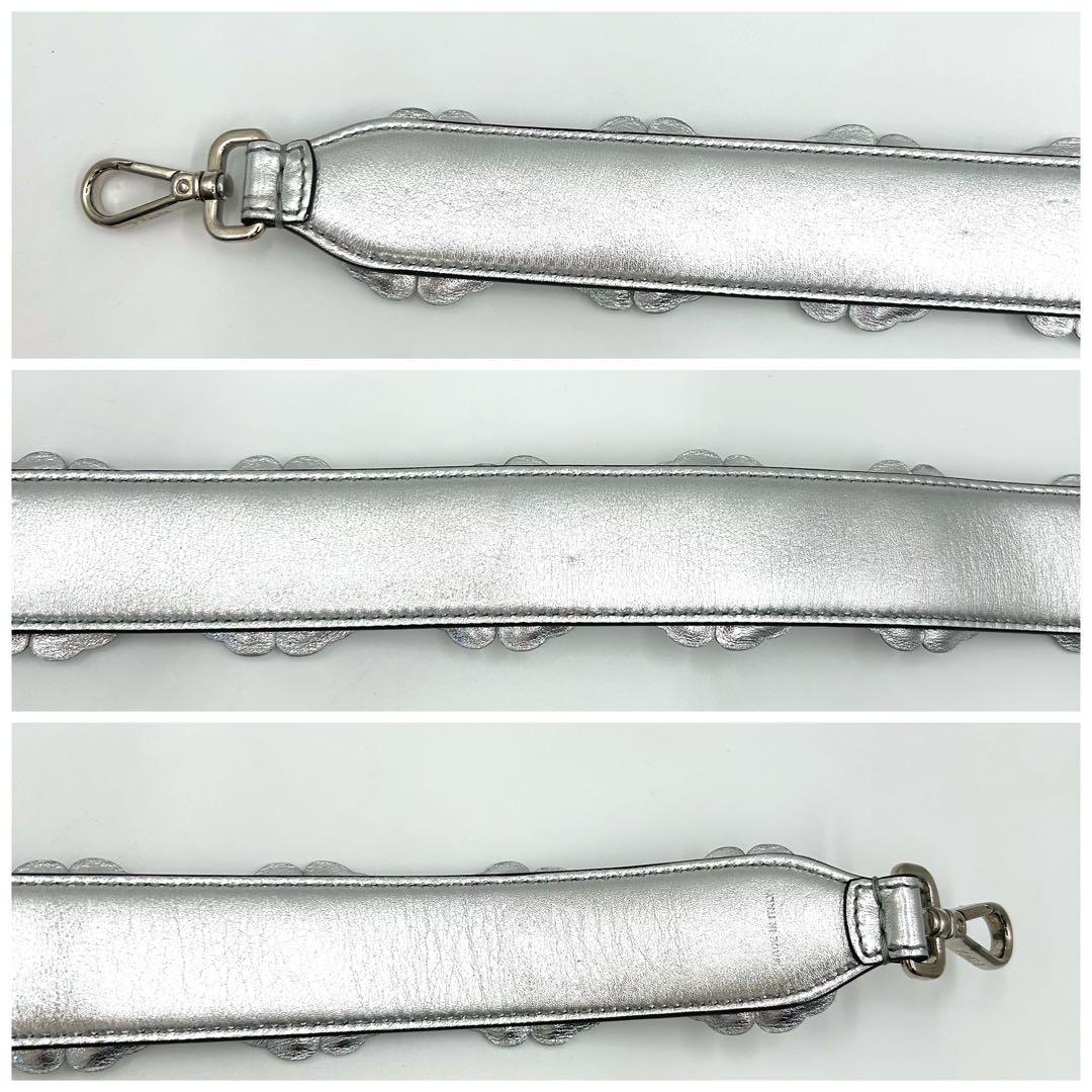 【美品】FENDI 　フェンディ　ショルダーストラップユー　シルバー