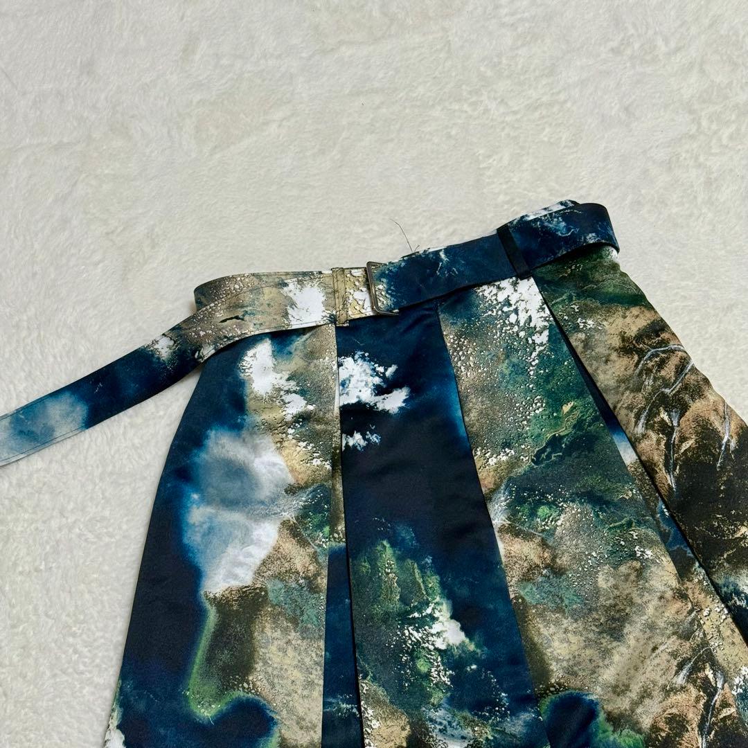 ユナイテッドトウキョウ　シーナリーアートフレアースカート サイズ1 ベルト