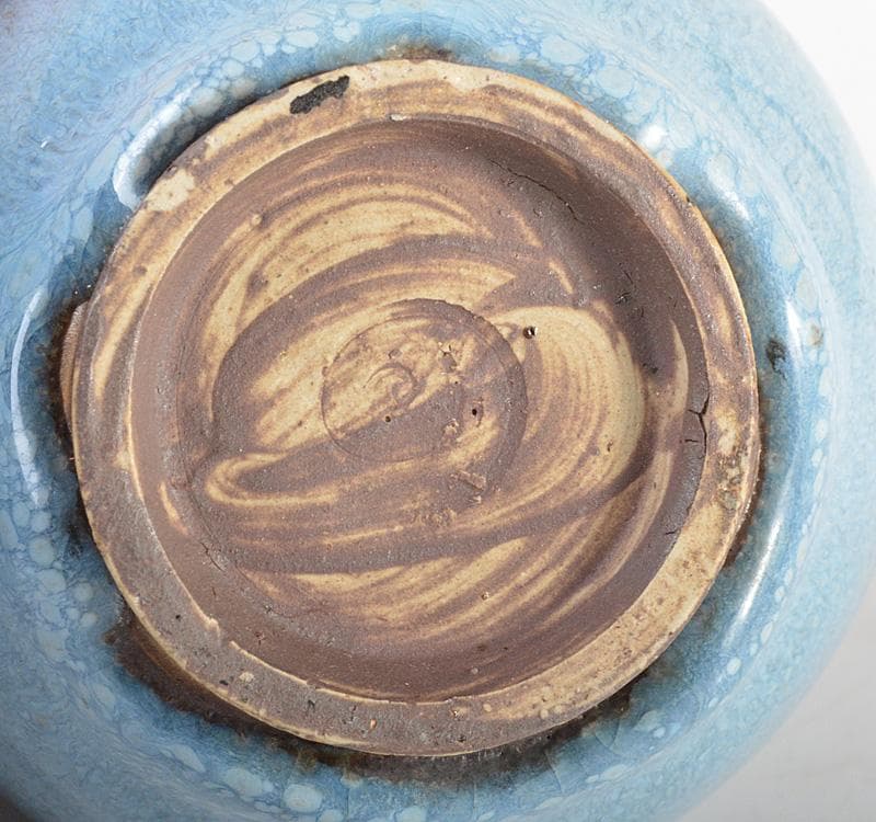 中国 汝窯 天青釉 茶入 茶壷 蓋・仕覆付 時代箱 M R4570 - メルカリ