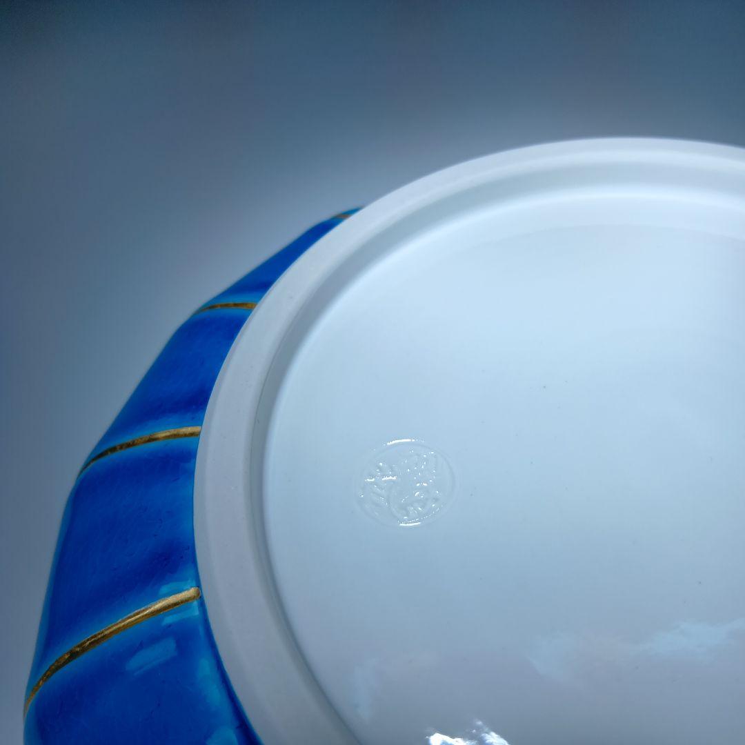 値下げ茶道具 中村翠嵐 浅黄交趾(菊形)食籠 永田宗匠書付有 共