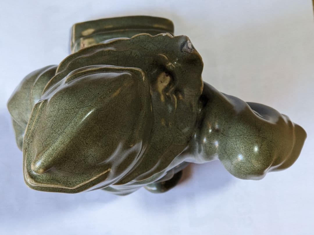 ♦！大珍品 ？三田 青磁 雅樂舞像 磁器人形 朝鮮コレクション骨董品アンティーク