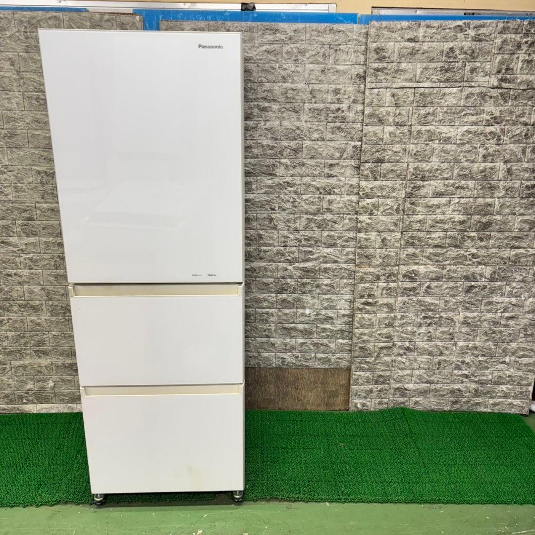 441 冷蔵庫　大型　300L～400L　ガラストップ　自動製氷機　美品　右開き