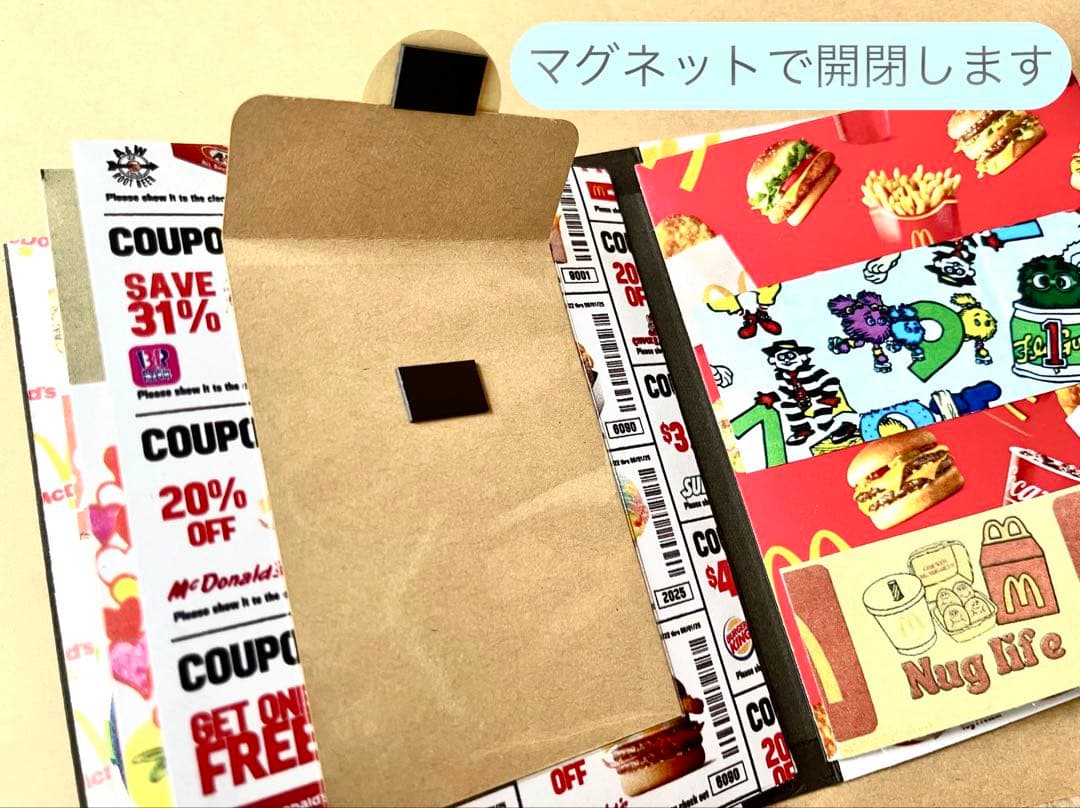 【craft book♡受注制作】McDonald's Design +シール付