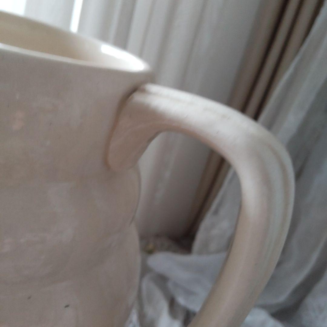 フランス　アンティーク　ロンシャン　水差し　ピッチャー　ジャグ　ピシェ　陶器