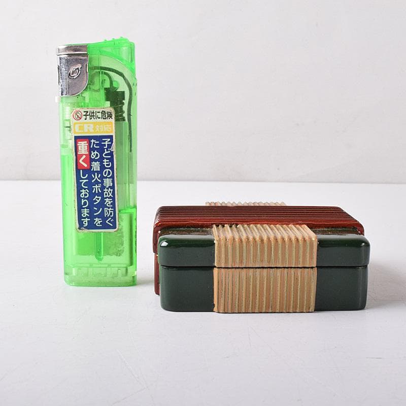 茶道具　輪島塗　喜三誠志作　糸巻香合　共箱　V　7567