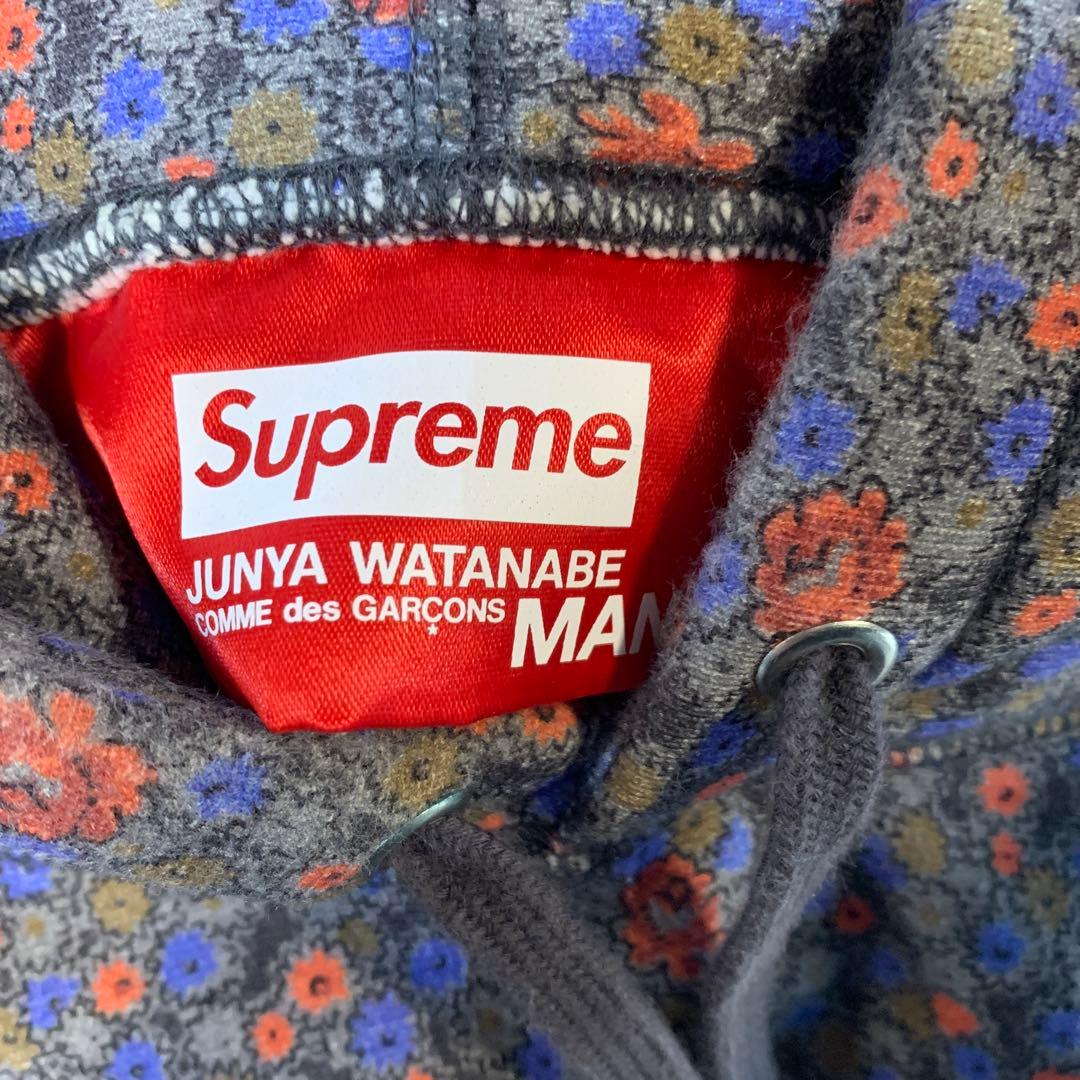 【s.t260】Supreme JUNYA WATANABE 花柄フーディー