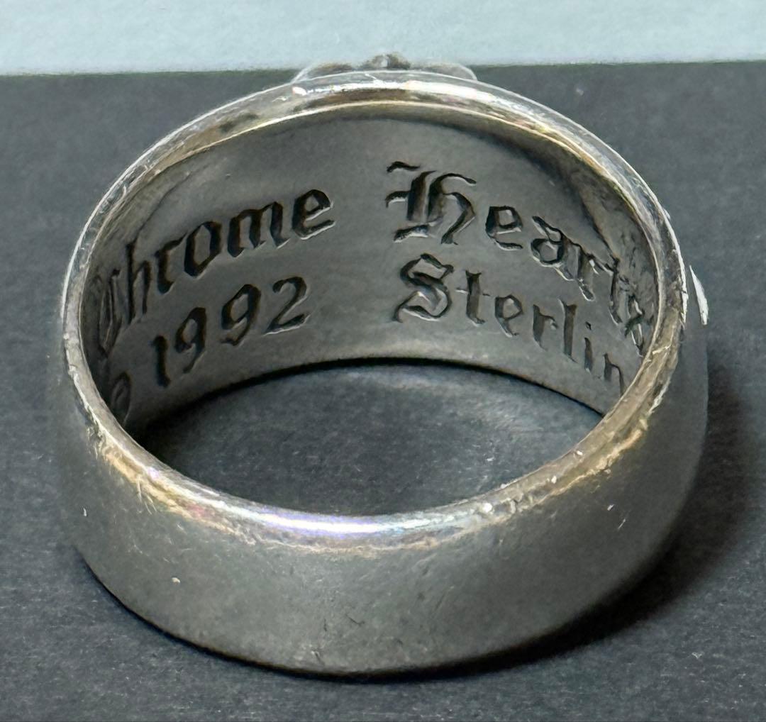 CHROME HEARTS フローラルクロスリング 26号