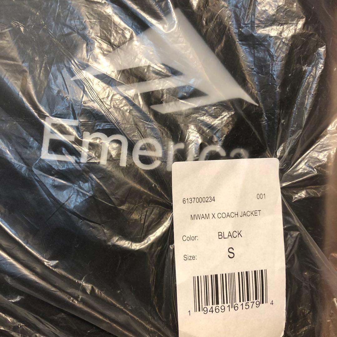✨マンウィズ ×EMERICA COACH JACKET S ブラック-大阪にあるの正規取扱店舗