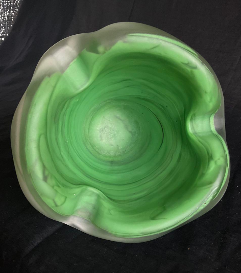 藤田喬平「金彩灰皿」(供箱入り)