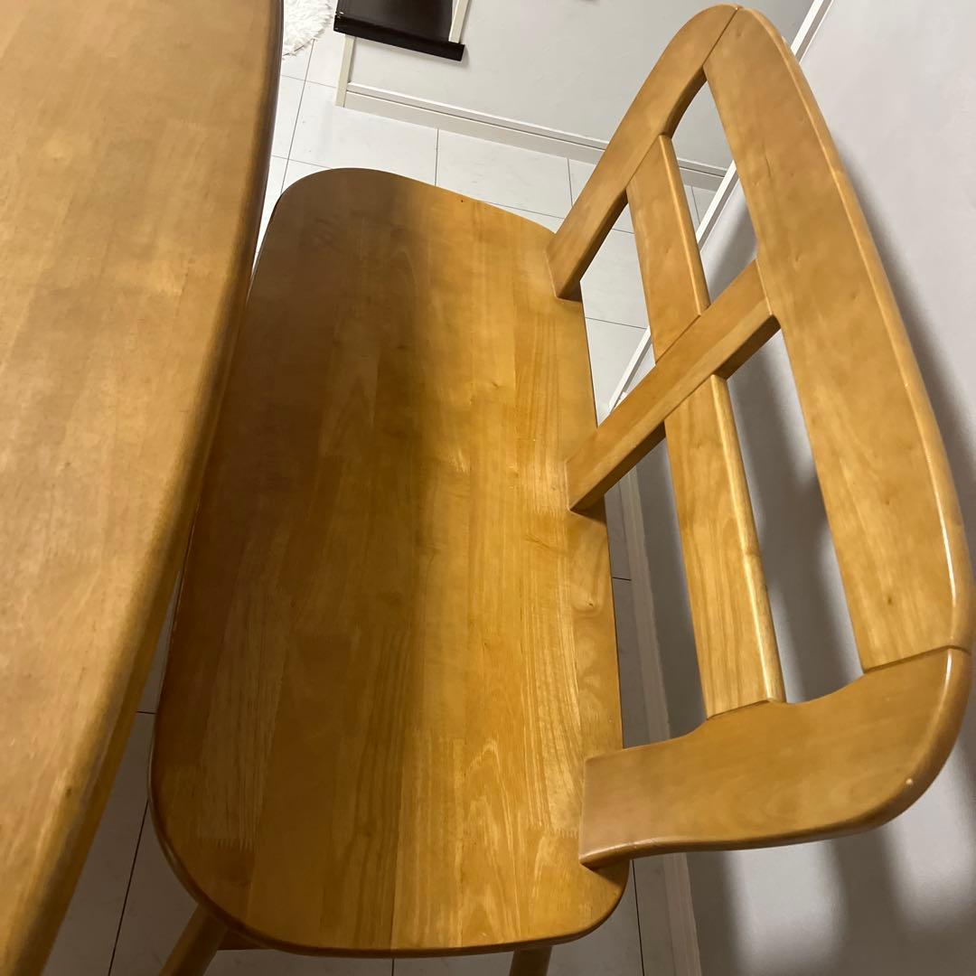 karimoku 楕円形ダイニングテーブルセット