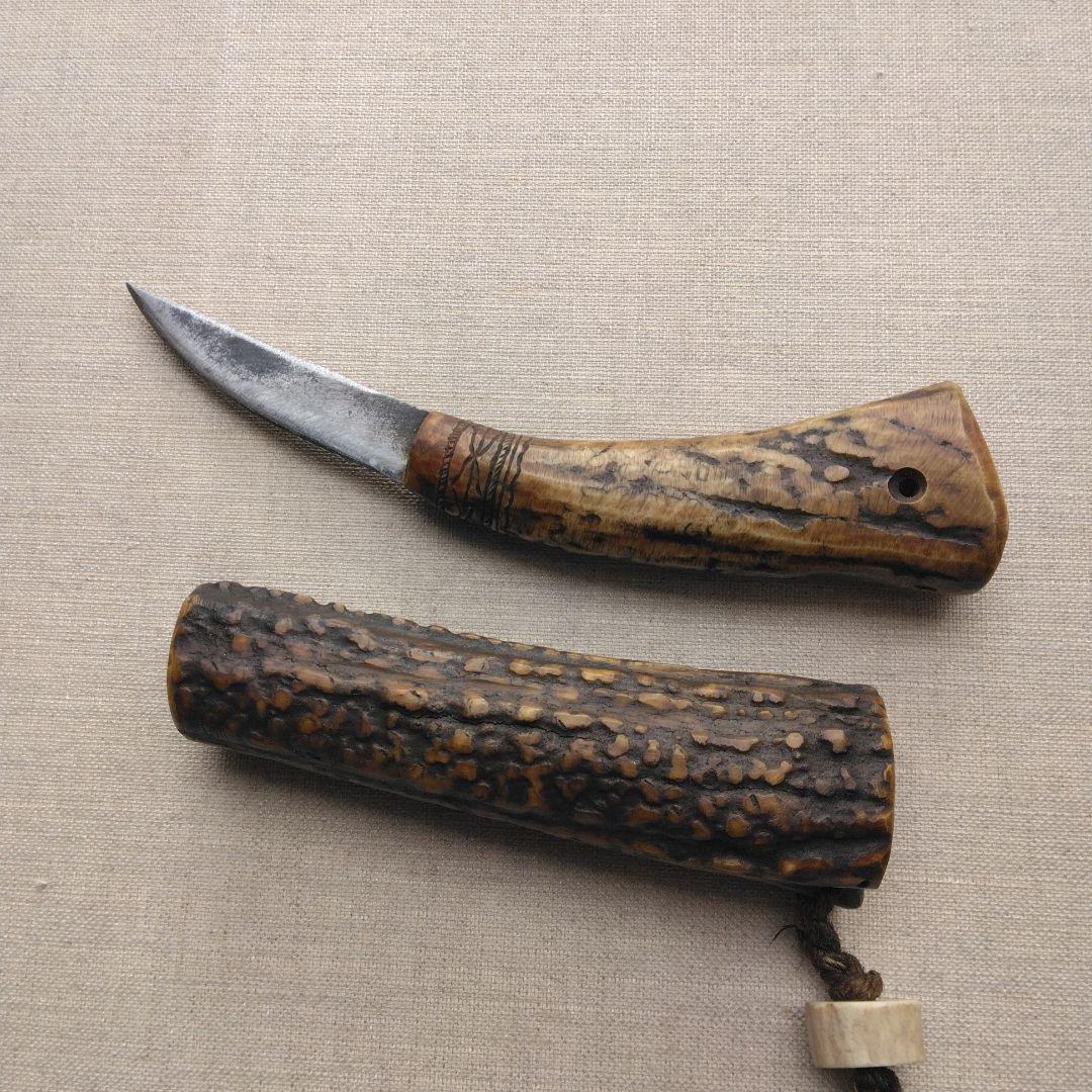 アイヌ鹿角 マキリ北海道 骨董