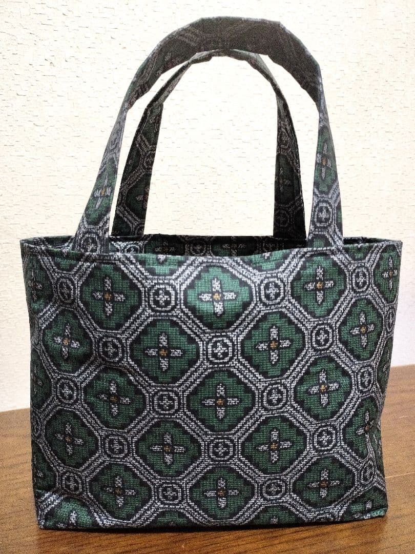 1809　大島紬リメイク☆ギャザースカート+ガウチョパンツ＆トートバッグストール