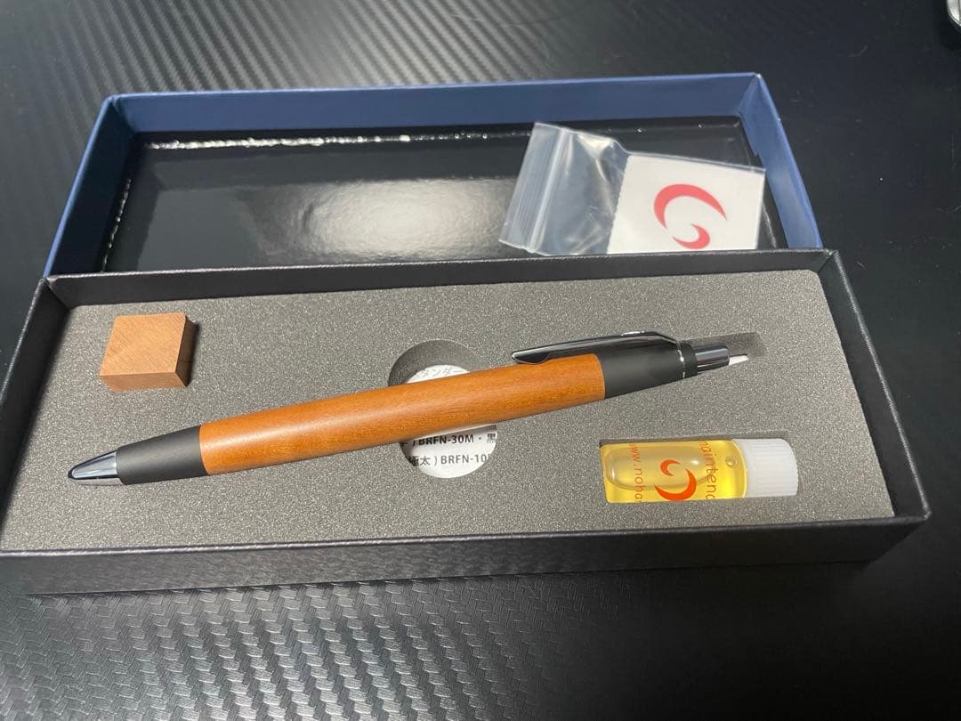 野原工芸 棗 0.5mm シャーペン シルバー