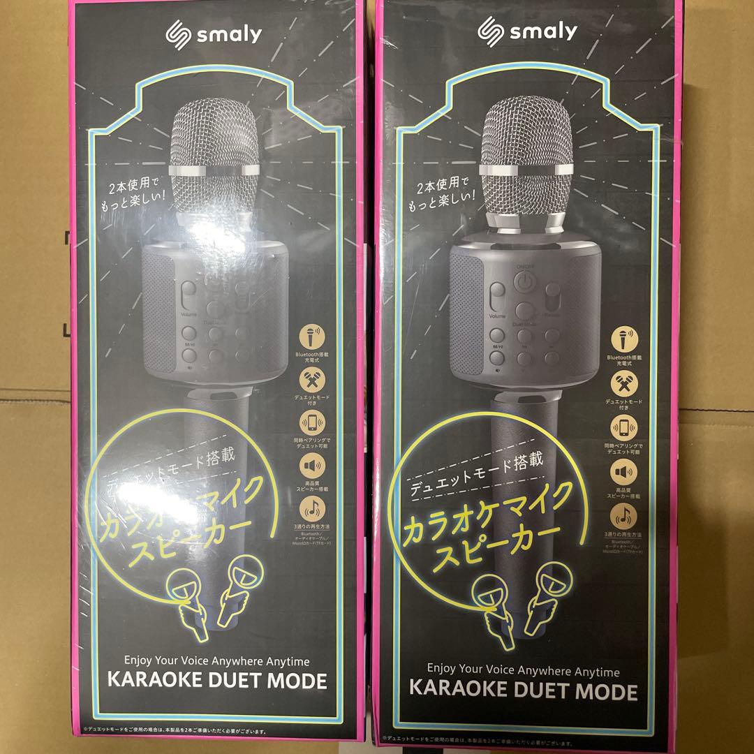 カラオケマイクスピーカー Bluetooth 2セット SM-KM21