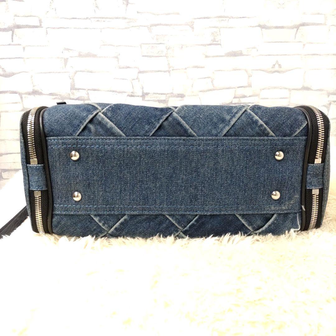 ディーゼル デニム キルティング ハンドバッグ 2way ショルダー