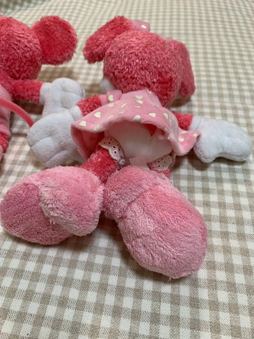 ディズニー ミッキー ミニー Disney ぬいぐるみ ピンク レア