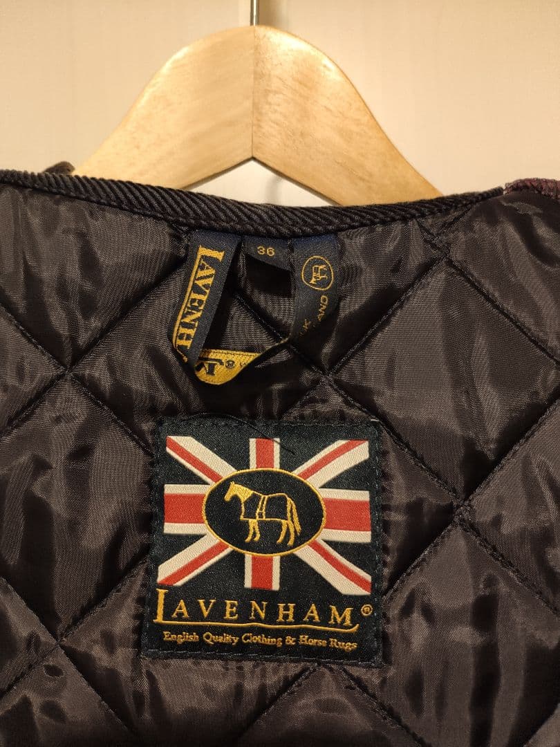 まやかり様　LAVENHAM ウールキルティングベスト 36