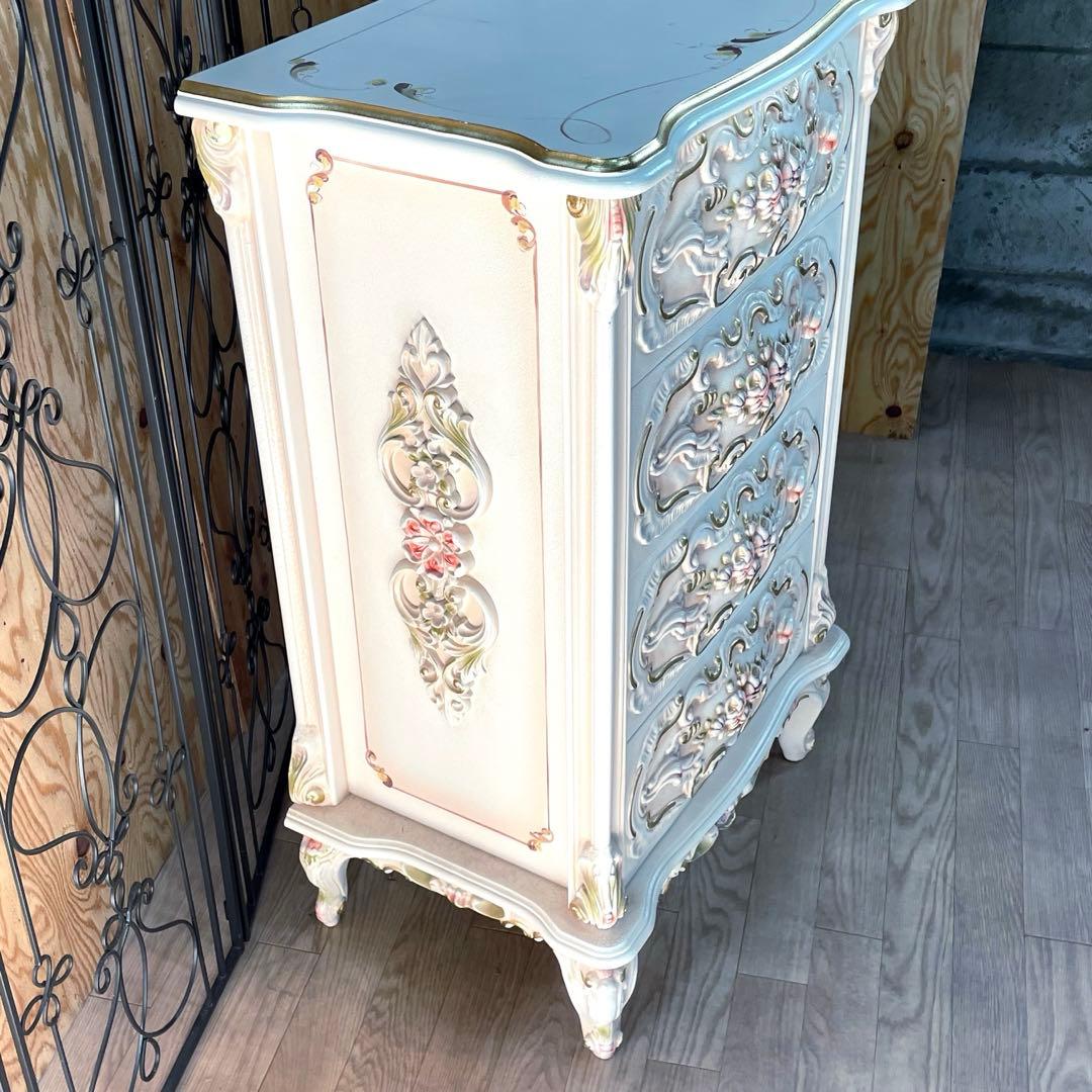 4段チェスト ロココ調 猫脚 プリンセス ヨーロピアン 姫系⑥