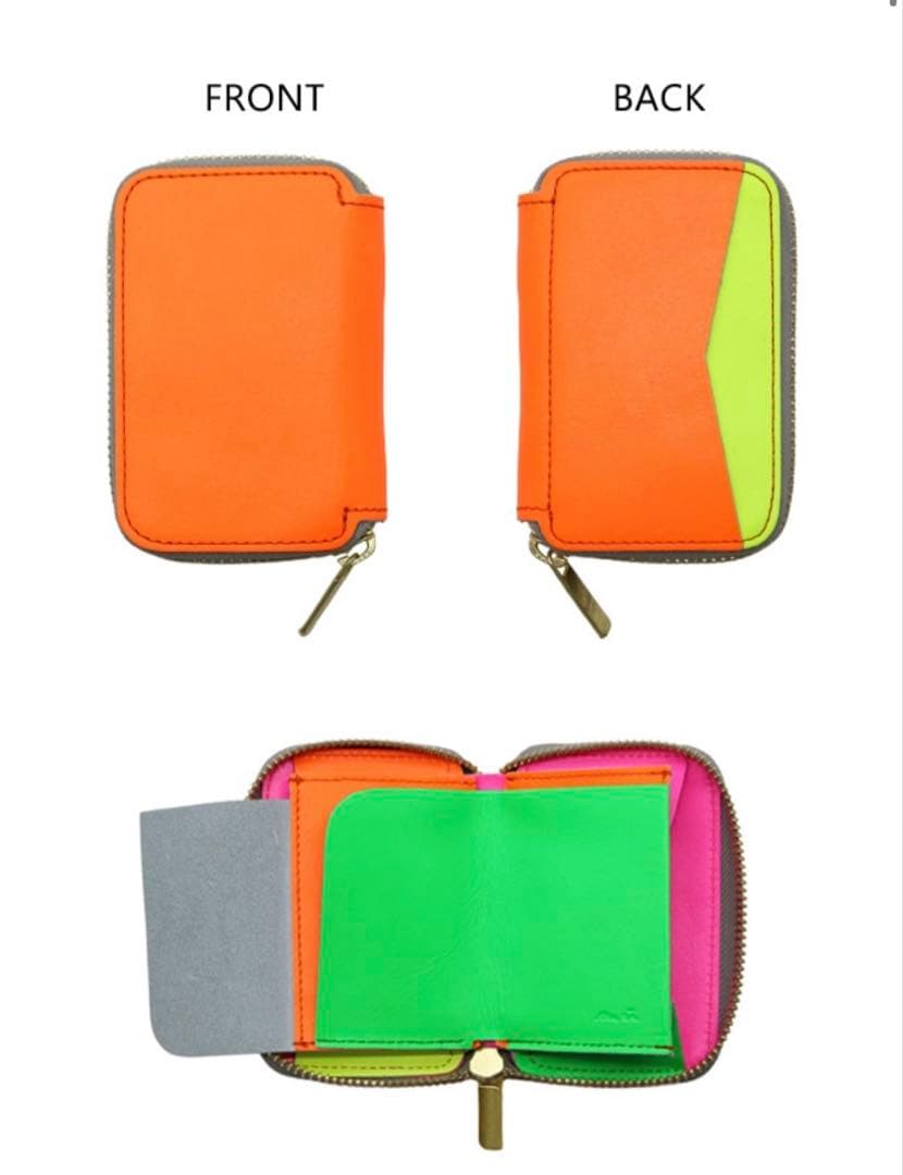 新品 NADAYA mu 本革 Rファスナー ミニ 財布 CRAZY レザー