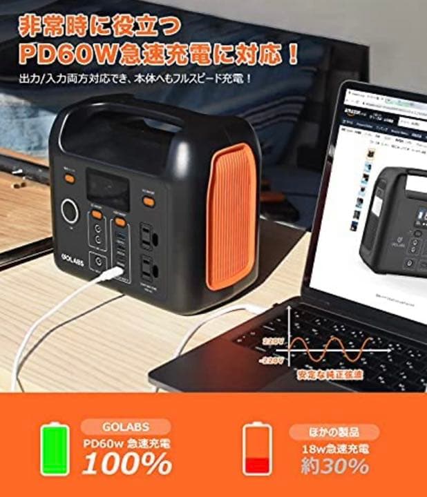 ⭐️ポータブル電源 LiFePO4リン酸鉄リチウム電池 大容量 299Wh ⭐️