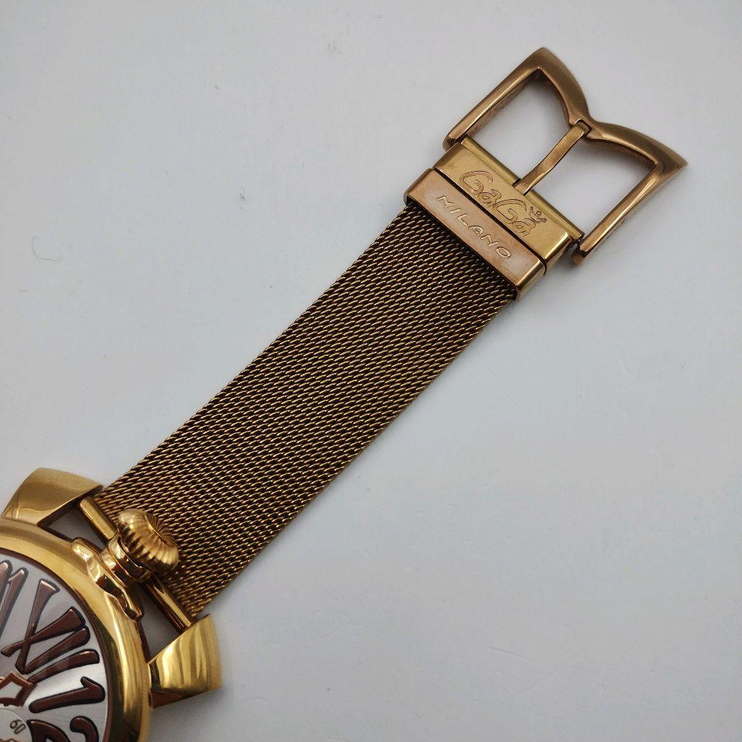 【稼働品】GaGa MILANO ガガミラノ マヌアーレ スリム46 腕時計