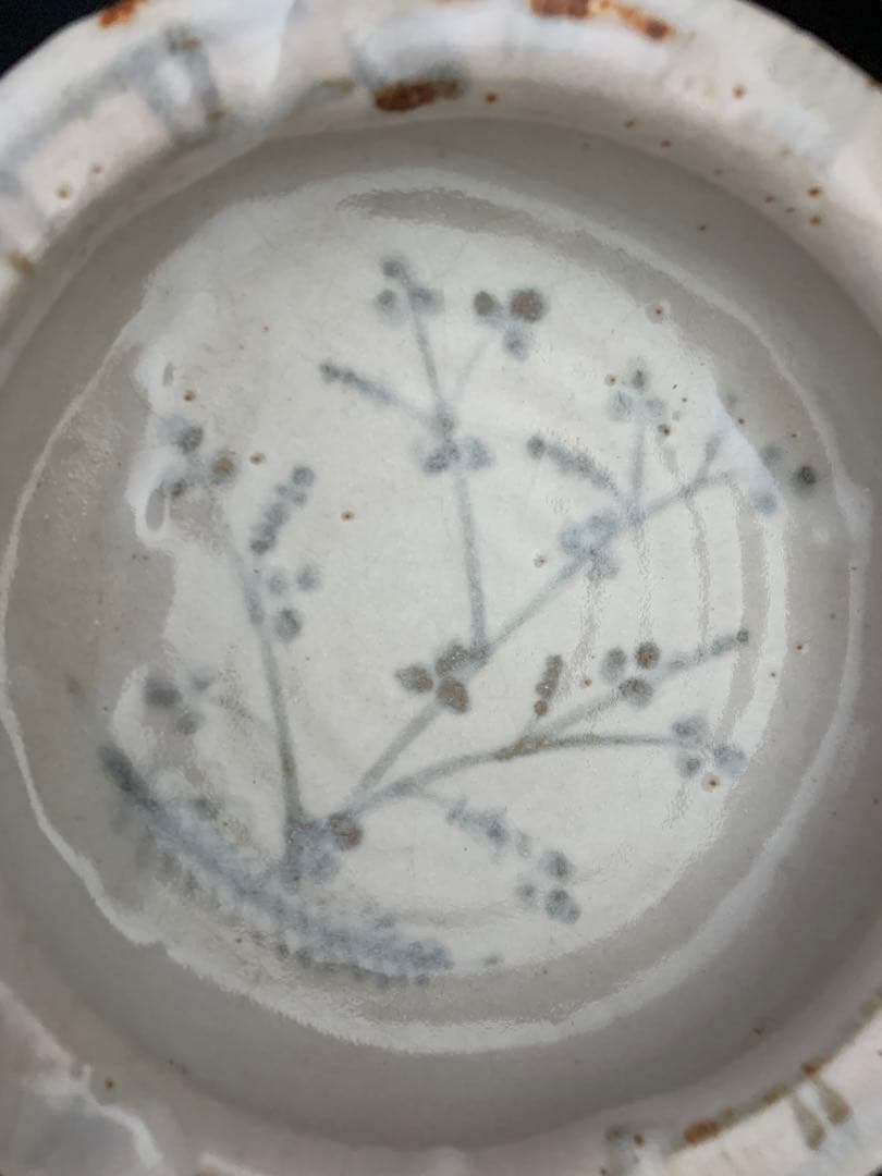 加藤清春作　鉢　志野焼　共箱